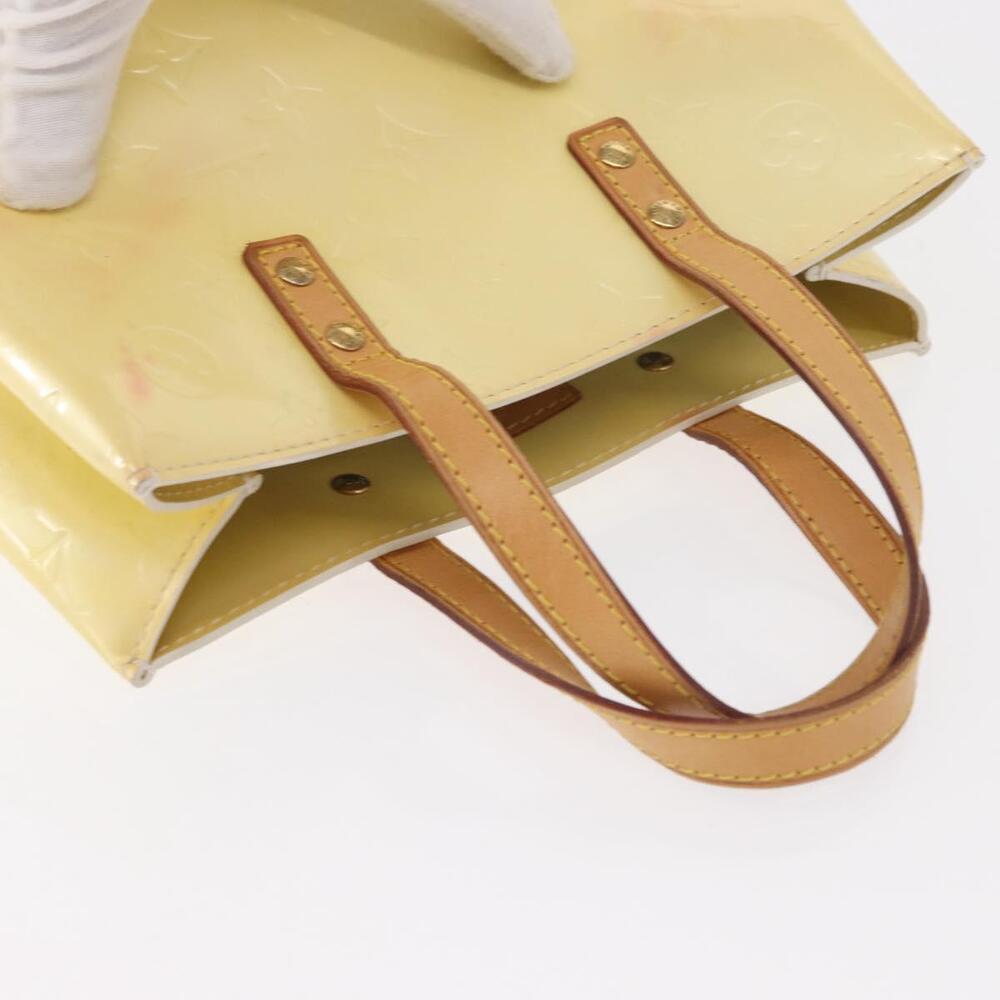 LOUIS VUITTON Monogram Vernis Reade PM Hand Bag Perle M91336 LV Auth 154363 - Picture 7 of 16